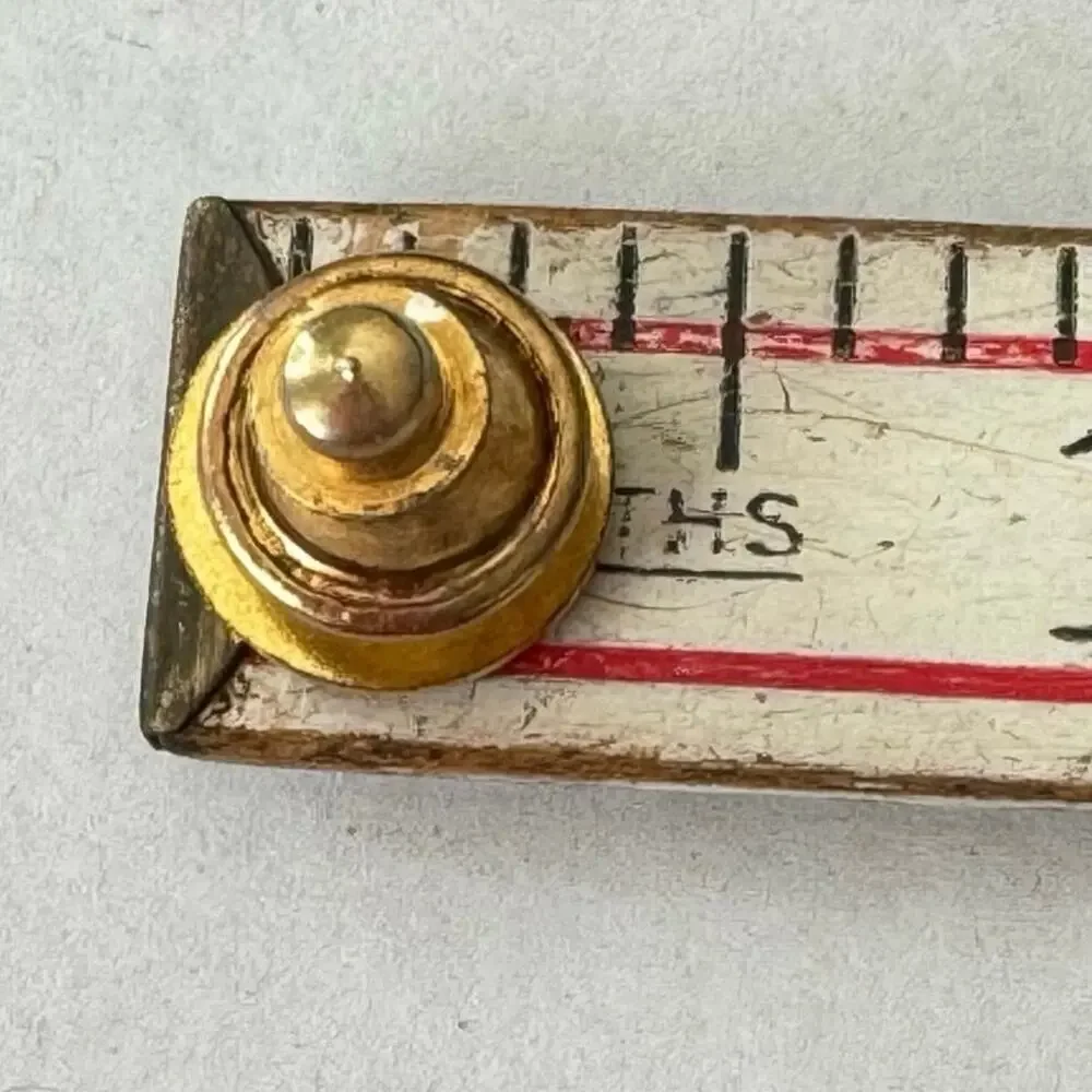 Vintage Disabled American Veterans Enamel Gold Tone Screw Back Pin